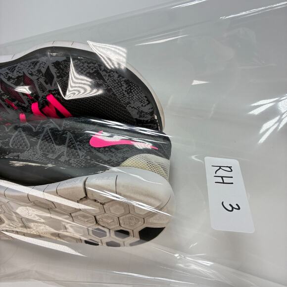 Nike Free 5.0 Gray Pink Running Shoe Sneakers Lace Up 705347-016 Women's Size 8 - Picture 10 of 10